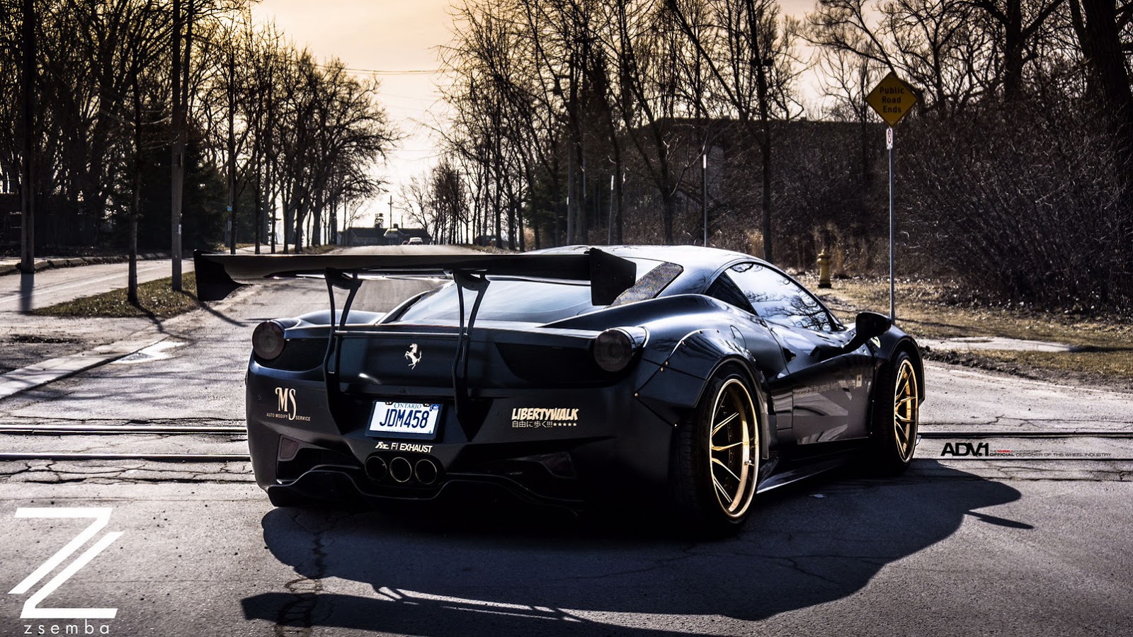 Adv1 Liberty Walk 458 Italia - Ferrari Italia 458 Liberty Walk - HD Wallpaper 