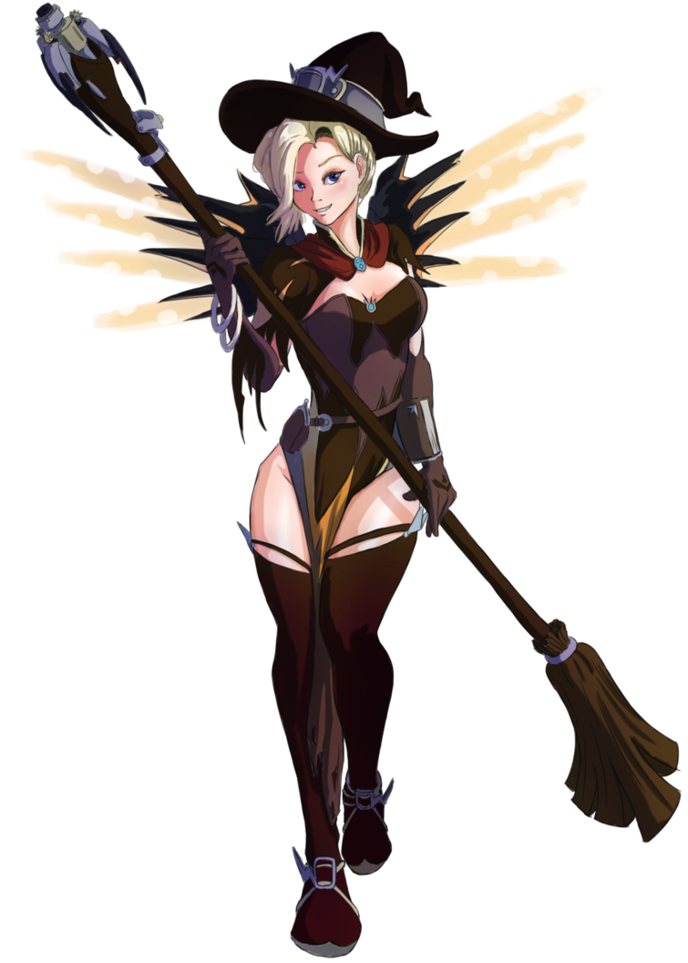 Overwatch Halloween Mercy Png - HD Wallpaper 