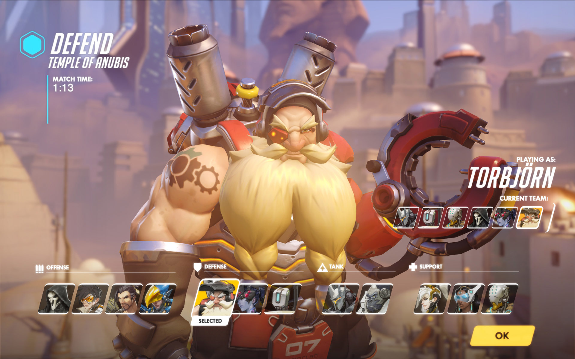 Torbjoern Torbjörn Character Design - Overwatch Character Selection Interface - HD Wallpaper 
