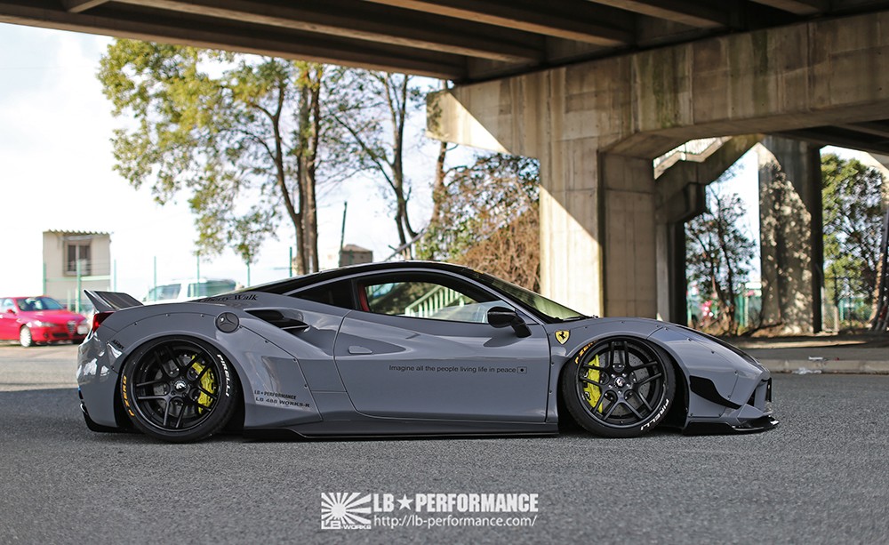 Click To Enlarge Image 488-01 - Ferrari 488 Liberty Walk - HD Wallpaper 