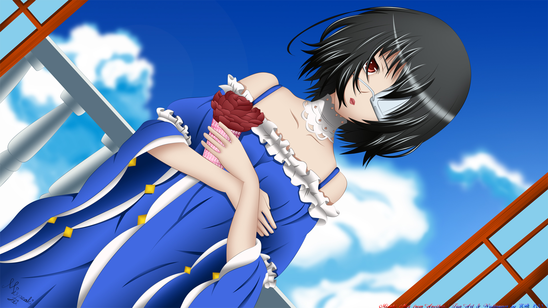 Works, Another, Mei Misaki, Member Art Wallpaper 
	style - Animes Another Mei Misaki - HD Wallpaper 