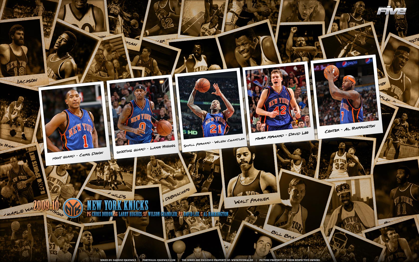 New York Knicks Polaroid 2010 Widescreen Wallpaper - Chicago Bulls Collage - HD Wallpaper 