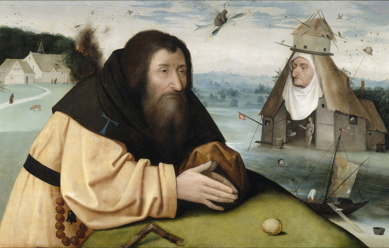 Photo Wallpaper Hieronymus Bosch, 1500-1510, The Temptation - Temptations Of Saint Anthony Abbot - HD Wallpaper 