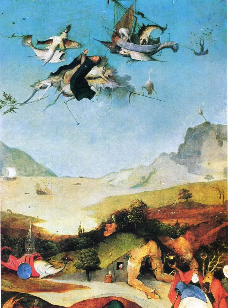 Temptation Of Saint Anthony Left Side - Hieronymus Bosch - HD Wallpaper 