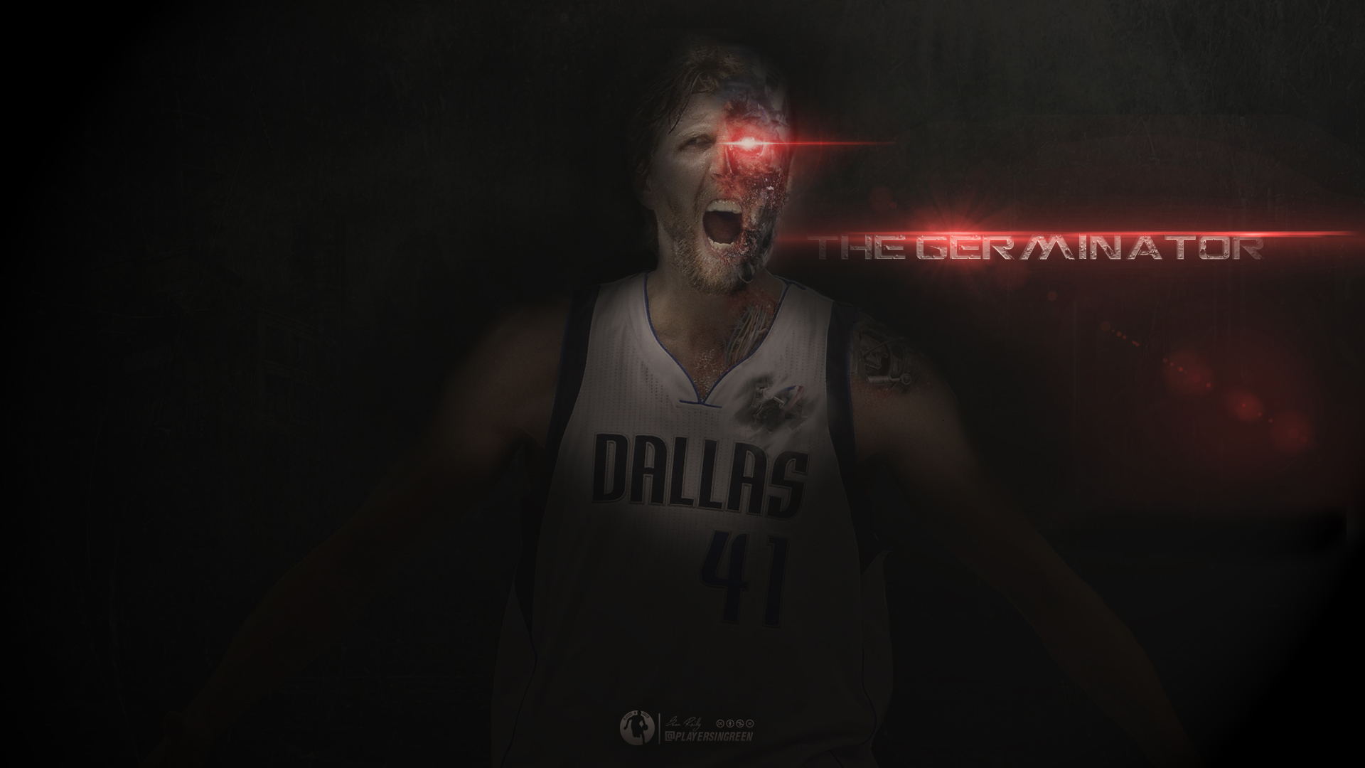 Dirk Nowitzki - Darkness - HD Wallpaper 