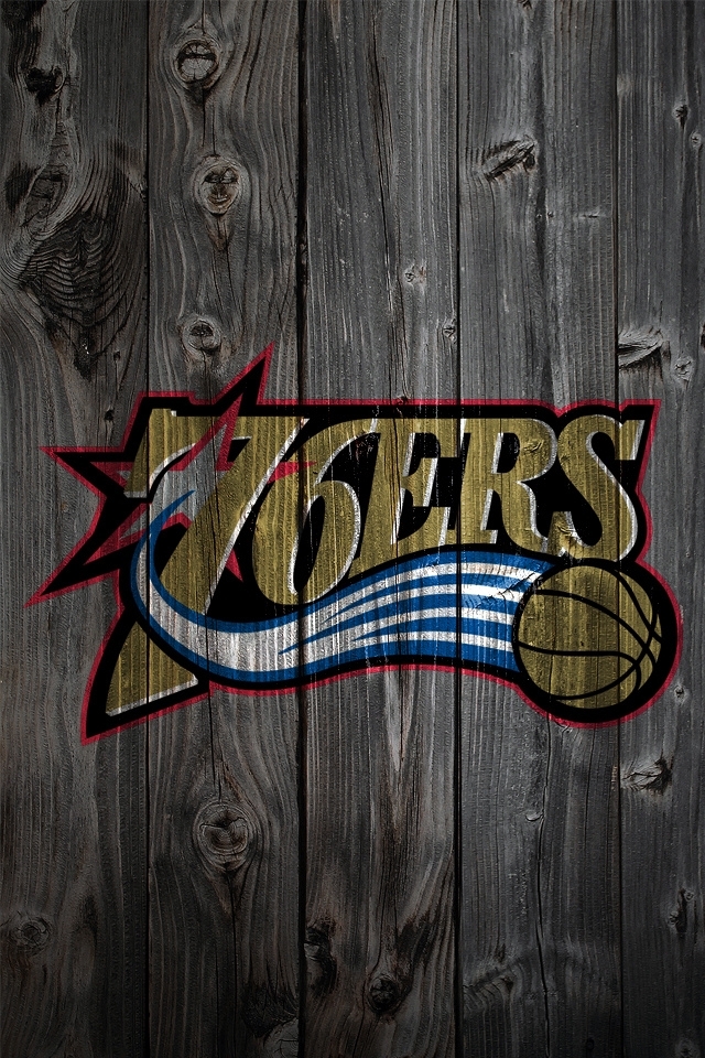 Philadelphia 76ers Logo Wooden Hd Wallpaper For Iphone - Aston Villa Phone Background - HD Wallpaper 