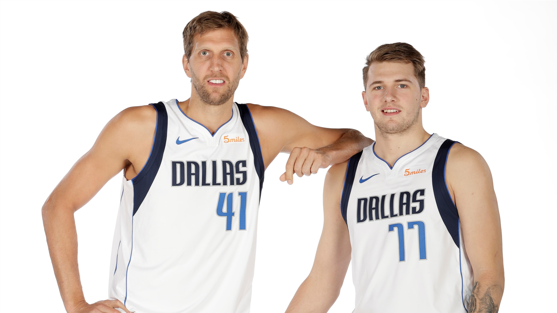 Dirk Nowitzki And Luka Doncic Will Share The Floor - Luka Doncic And Dirk Nowitzki - HD Wallpaper 