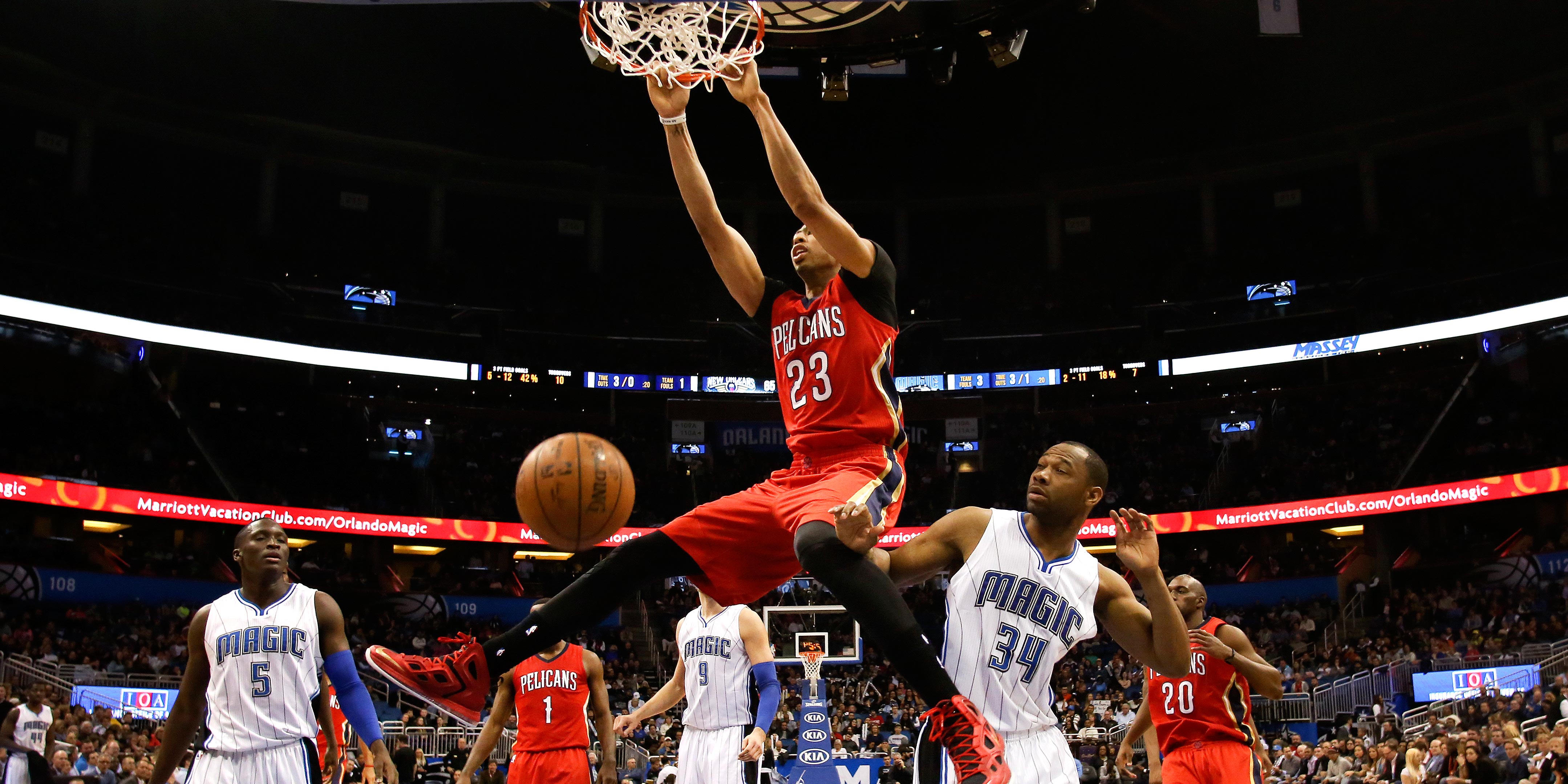 Anthony Davis Widescreen Desktop Wallpaper - New Orleans Pelicans - HD Wallpaper 