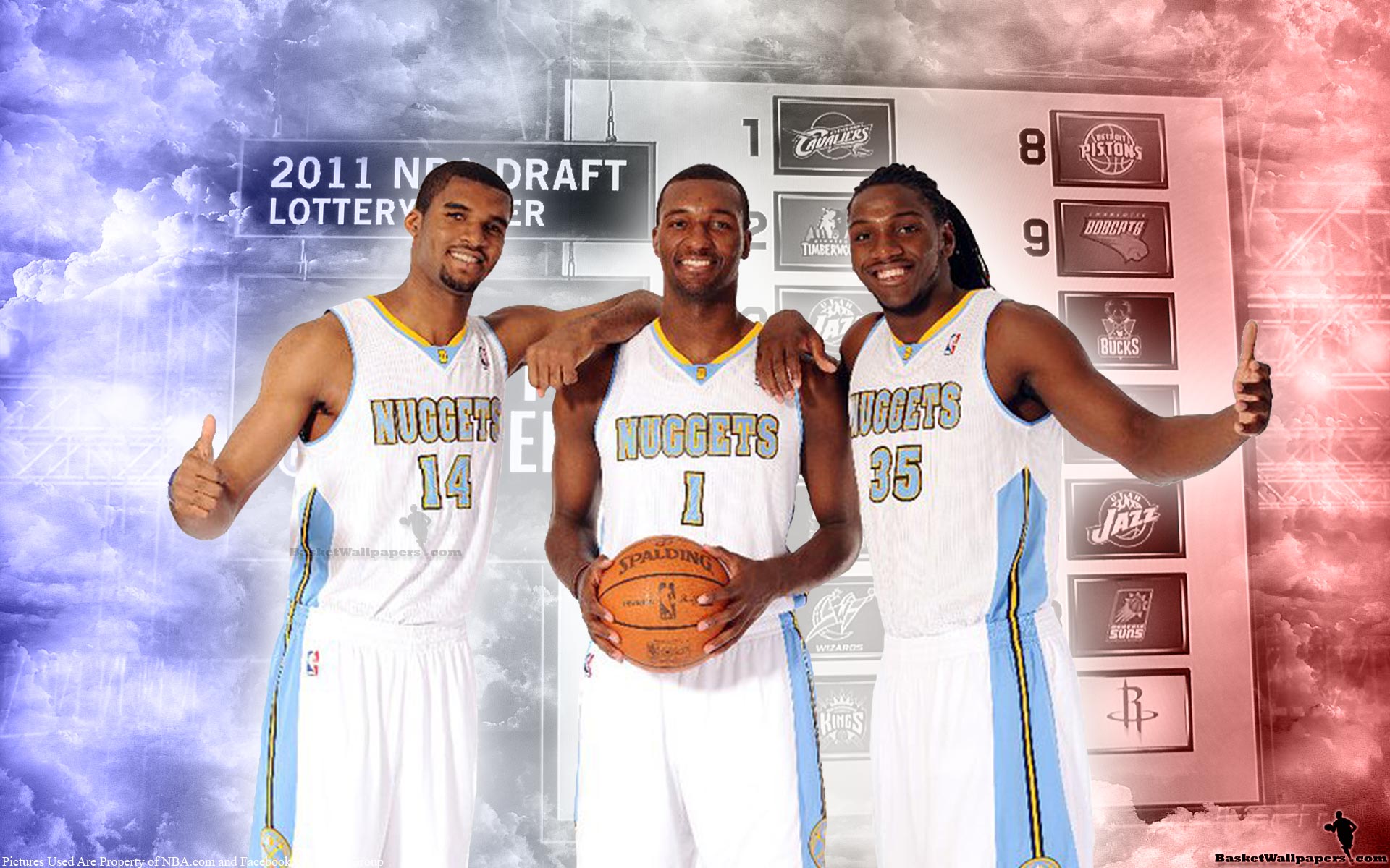 2011 Nba Draft Denver Nuggets Rookies Widescreen Wallpaper - Chukwudiebere Maduabum - HD Wallpaper 
