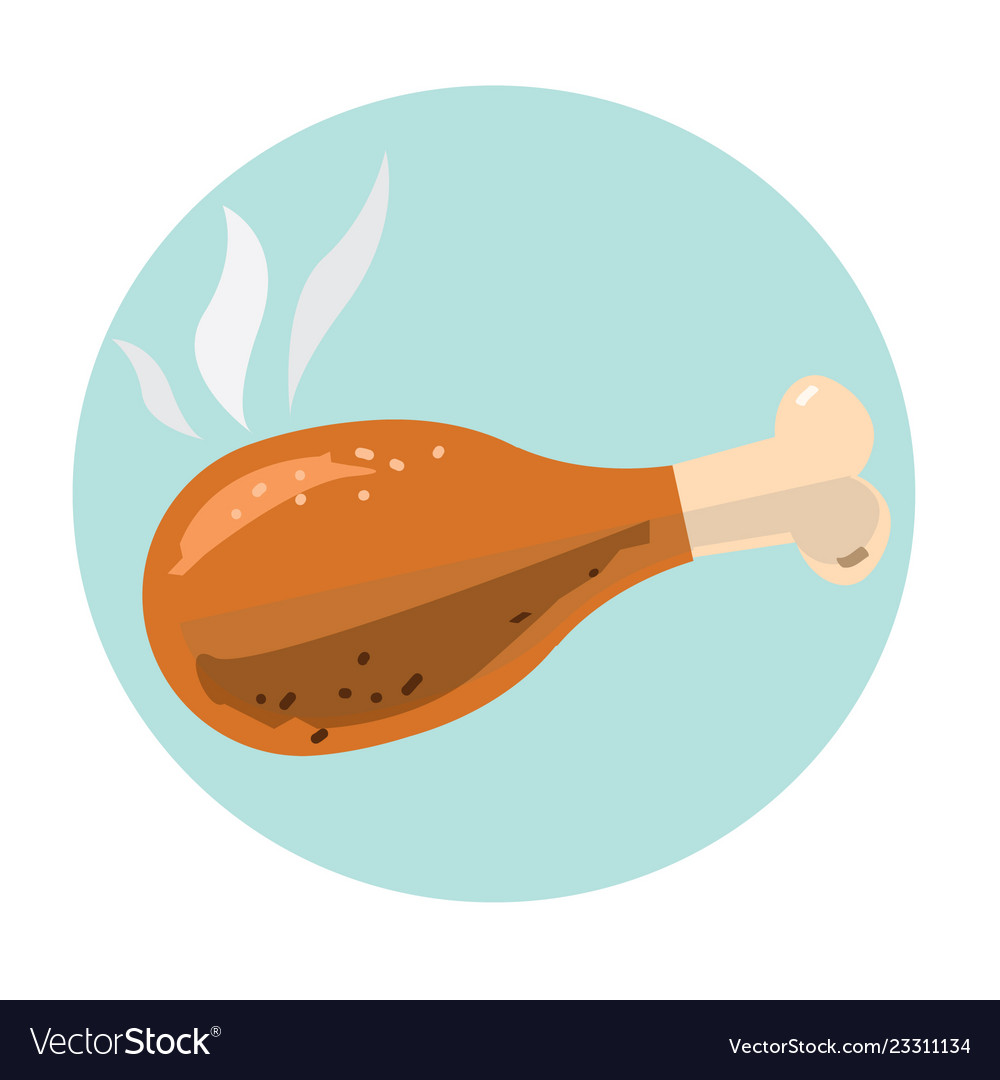 Chicken Drumstick Vector - HD Wallpaper 