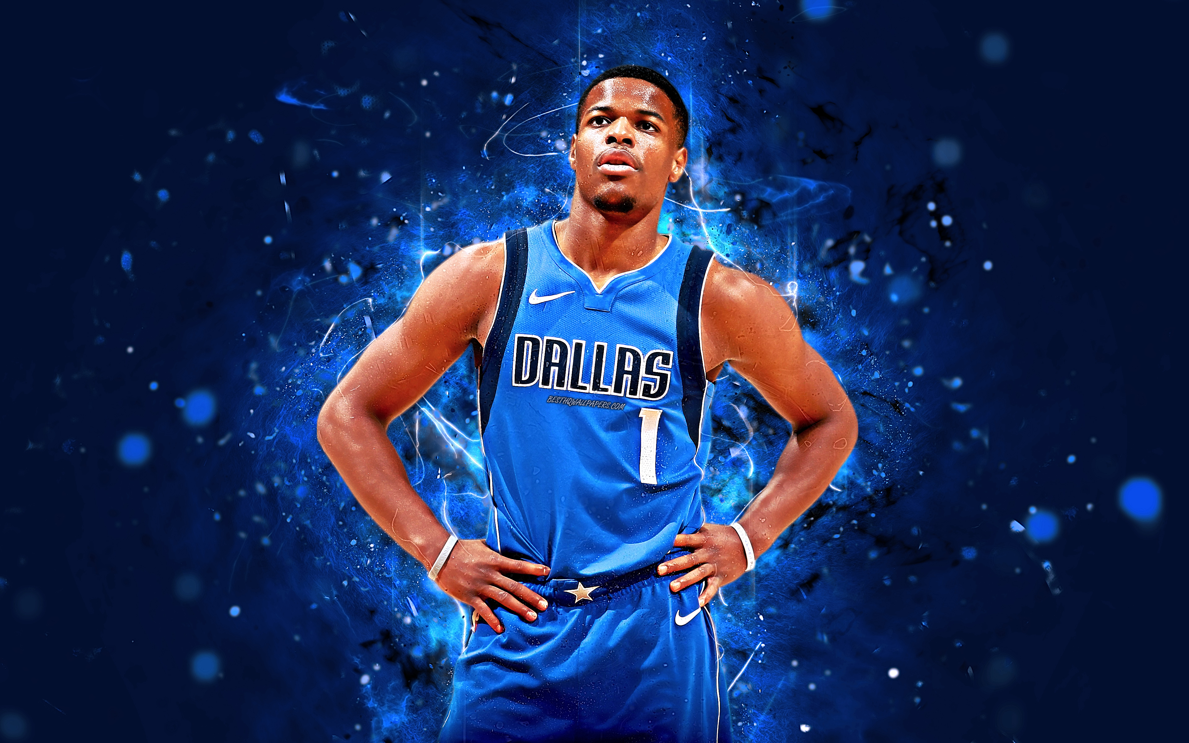 Dennis Smith Jr, 4k, Abstract Art, Nba, Basketball - Dennis Smith Jr Art - HD Wallpaper 