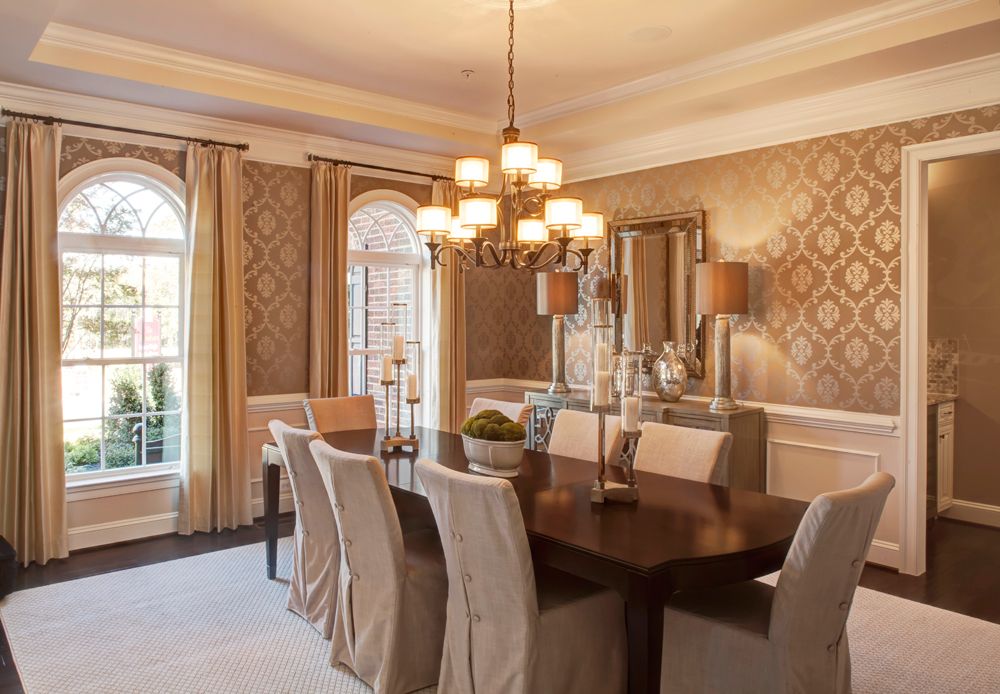 Dining Rooms With Mouldings - HD Wallpaper 