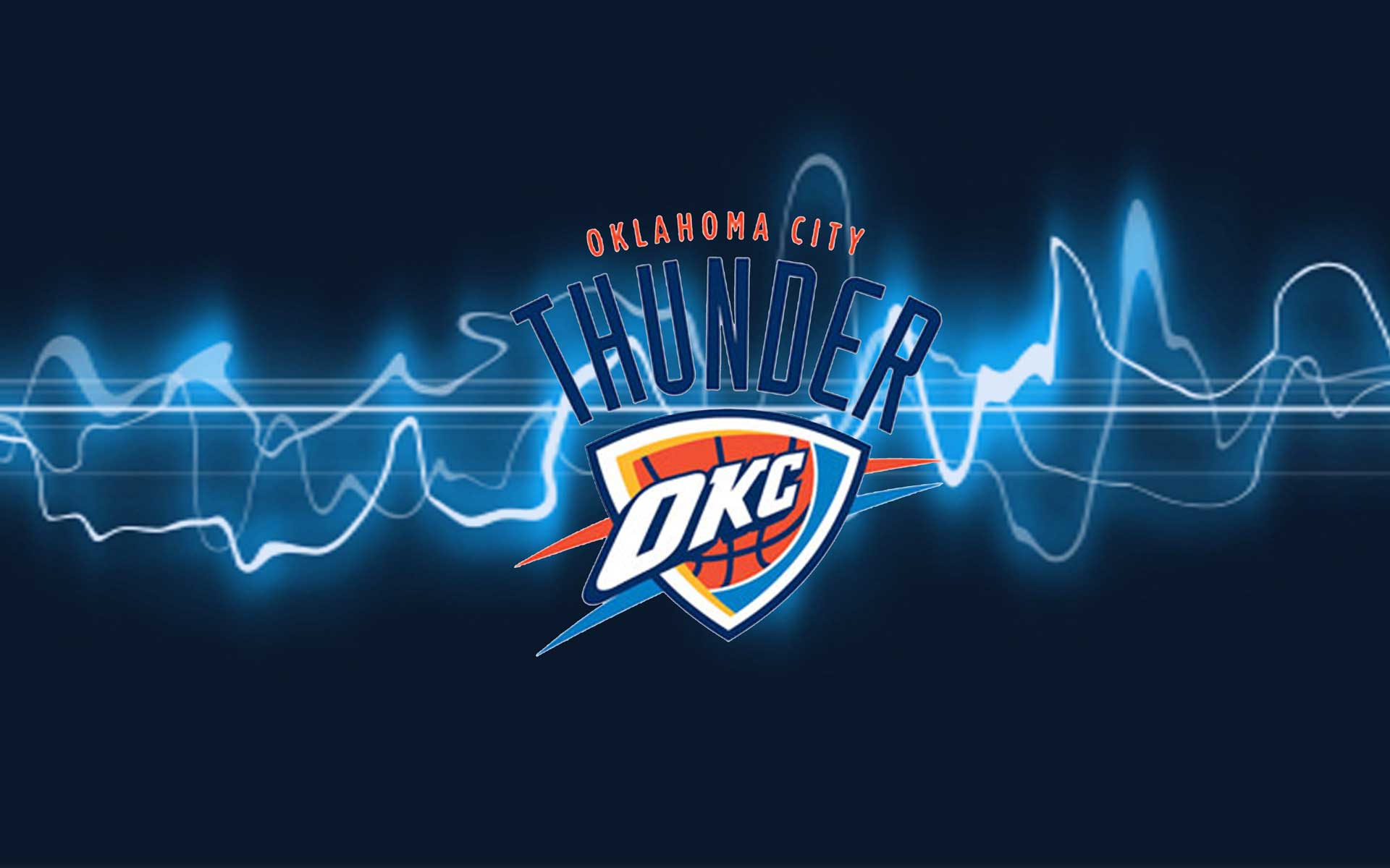 Oklahoma City Thunder Basketball Nba - Logo Wallpaper Okc Thunder - HD Wallpaper 
