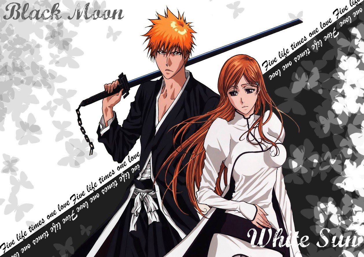 Ichigo Kurosaki 31 Widescreen Wallpaper - Bleach Ichigo And Orihime - HD Wallpaper 