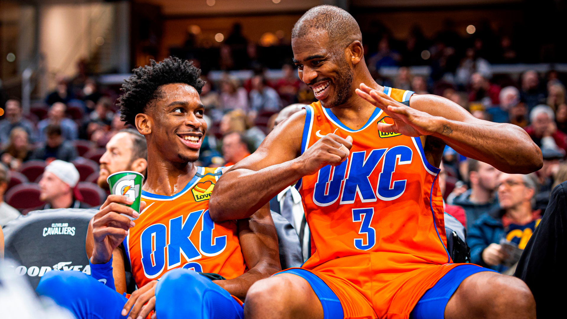 Shai Gilgeous Alexander And Chris Paul Okc - HD Wallpaper 