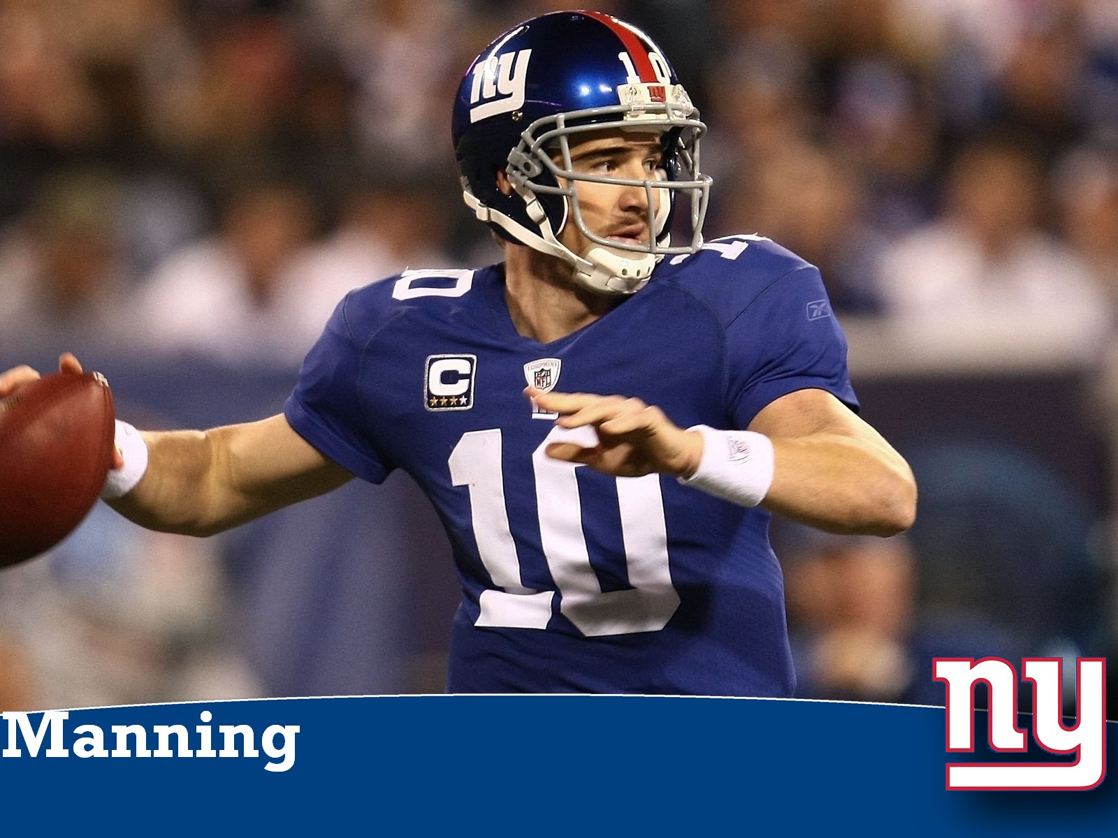 Nfl New York Giants Qb Eli Manning - Logos And Uniforms Of The New York Giants - HD Wallpaper 