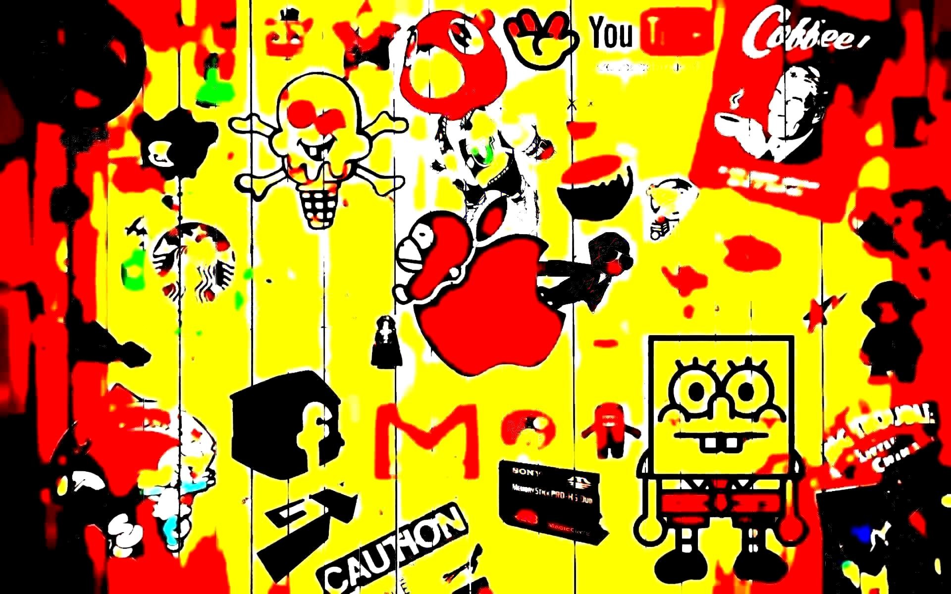 1920x1200, 
 Data Id 134061 
 Data Src /walls/full/1/f/9/134061 - Spongebob Doodle Wallpaper Hd - HD Wallpaper 