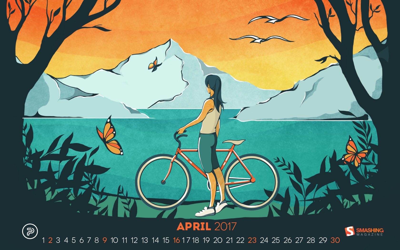 April 2018 Calendar Desktop - HD Wallpaper 