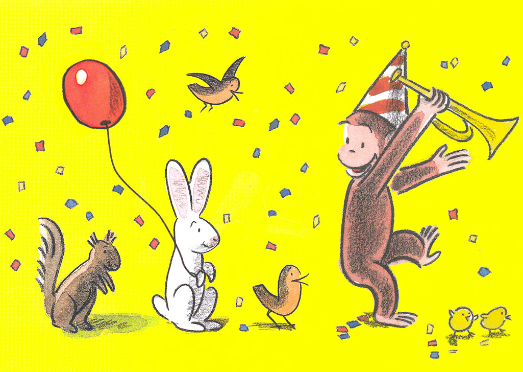 Curious Gee Birthday Supply - Curious George Thank You - HD Wallpaper 