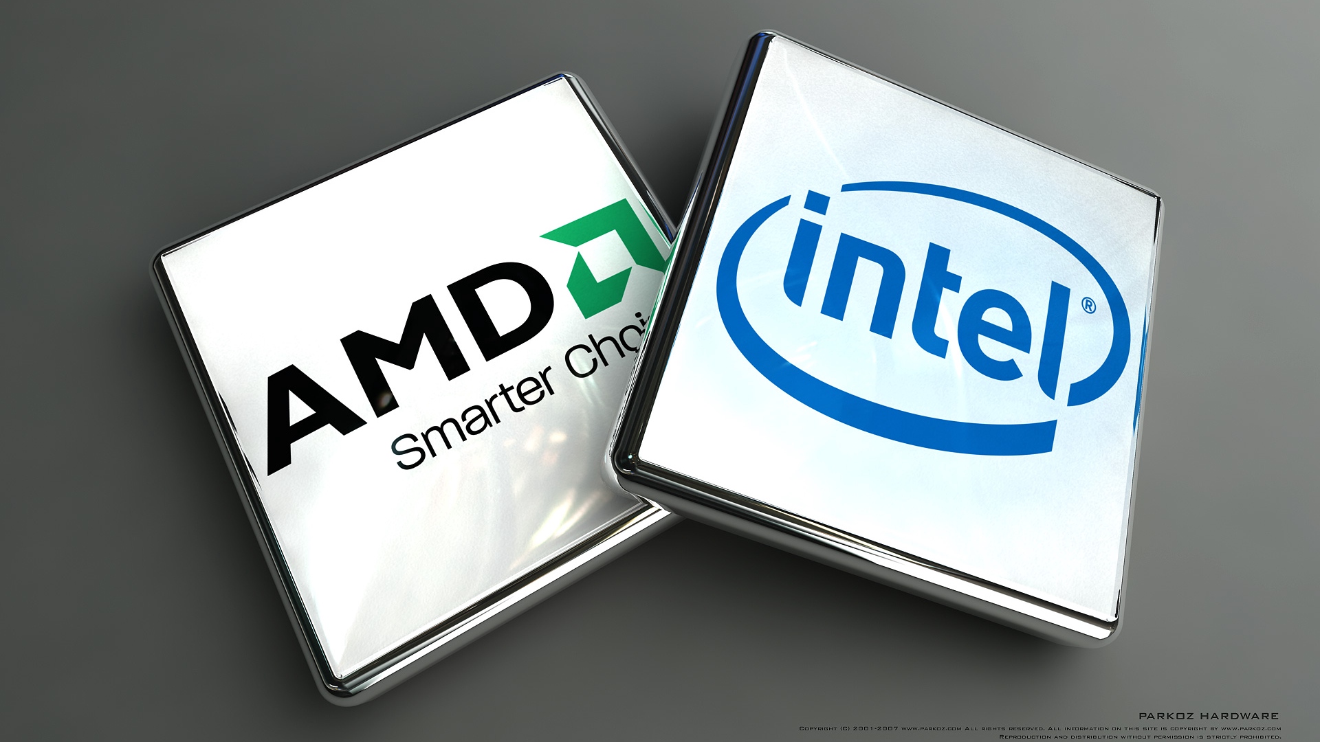 Wallpaper Intel, Amd, Microprocessors, Microchip - Intel And Amd Processor - HD Wallpaper 