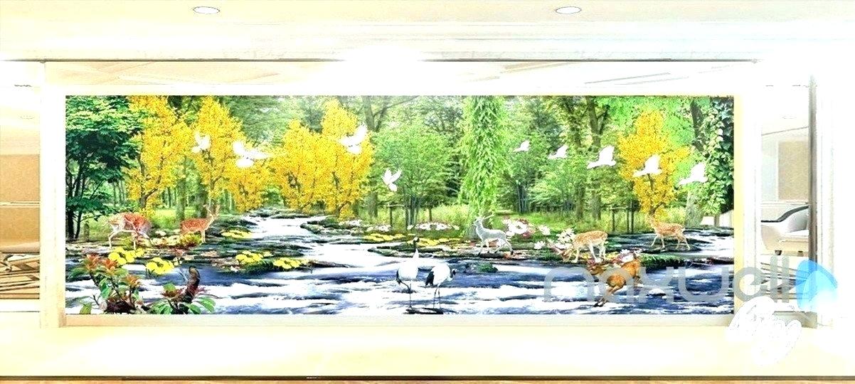 Hunting Wall Murals Deer Wall Mural Hunting Murals - Watercolor Paint - HD Wallpaper 