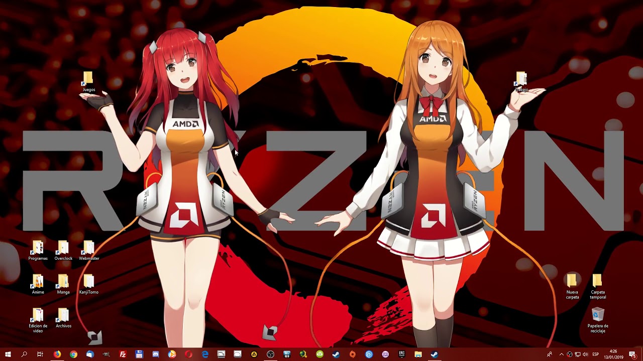 Amd Ryzen Wallpaper Anime - HD Wallpaper 