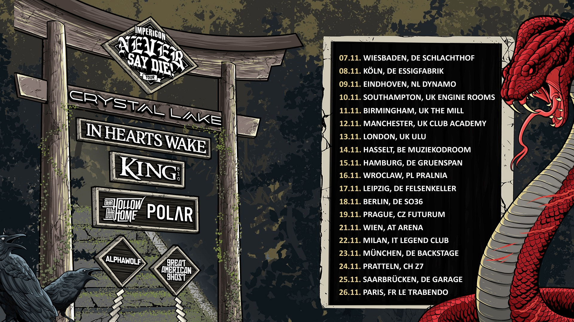 Impericon Never Say Die Tour 2019 - HD Wallpaper 