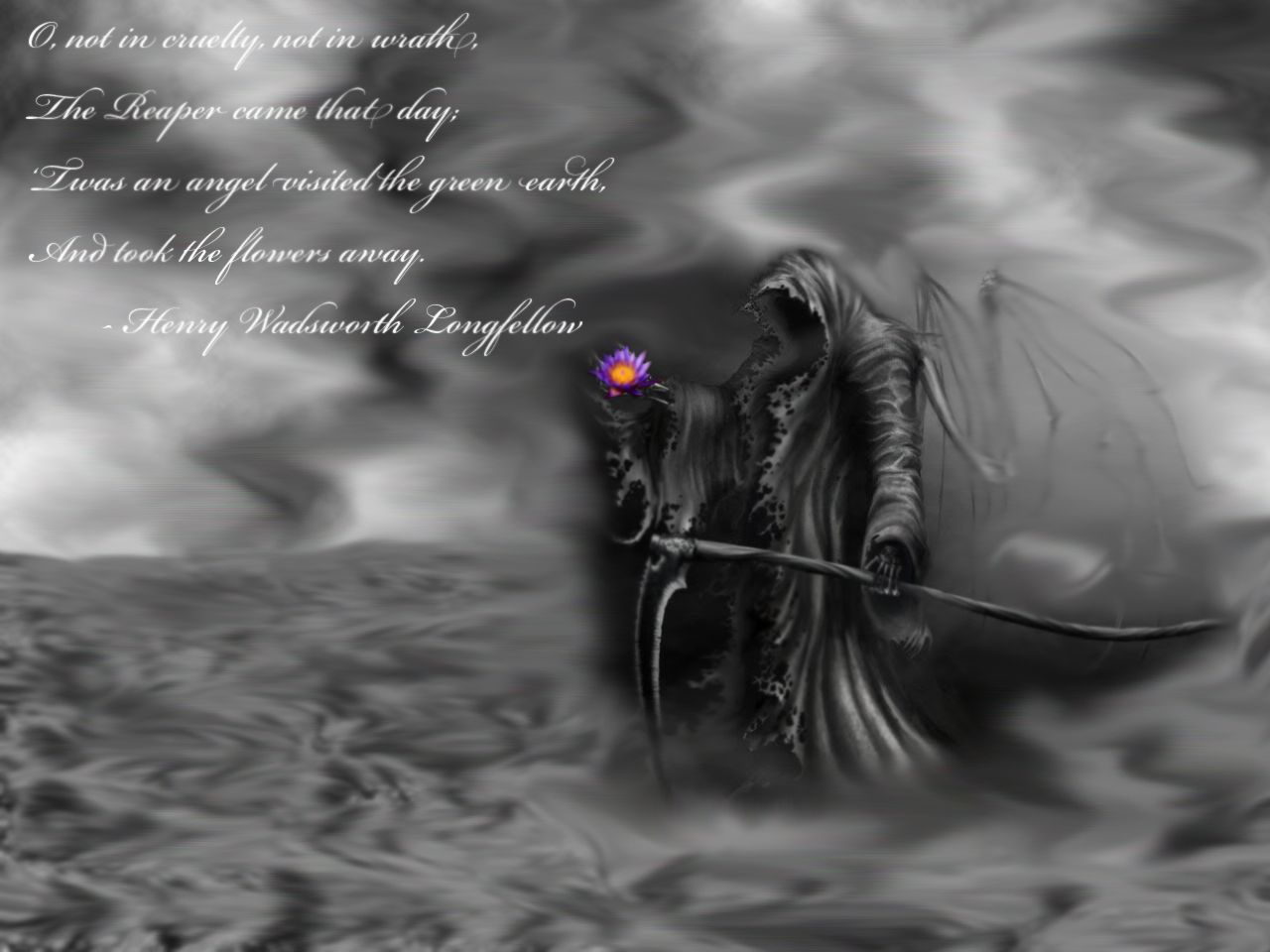 Dark Grim Reaper Quotes - HD Wallpaper 