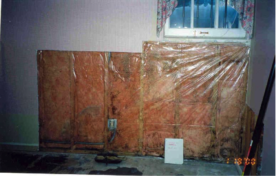 The Polyethylene Sheeting Installed Over Batt Insulation - Vapor Barrier Basement Wall - HD Wallpaper 