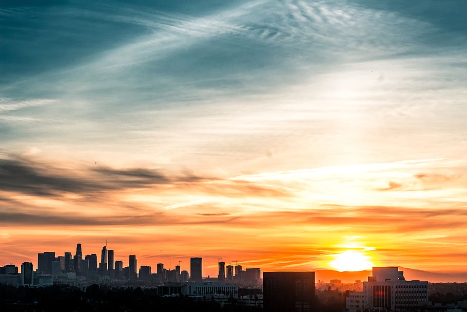 Los Angeles, United States, Light, Warm, Golden Hour, - Sunset - HD Wallpaper 