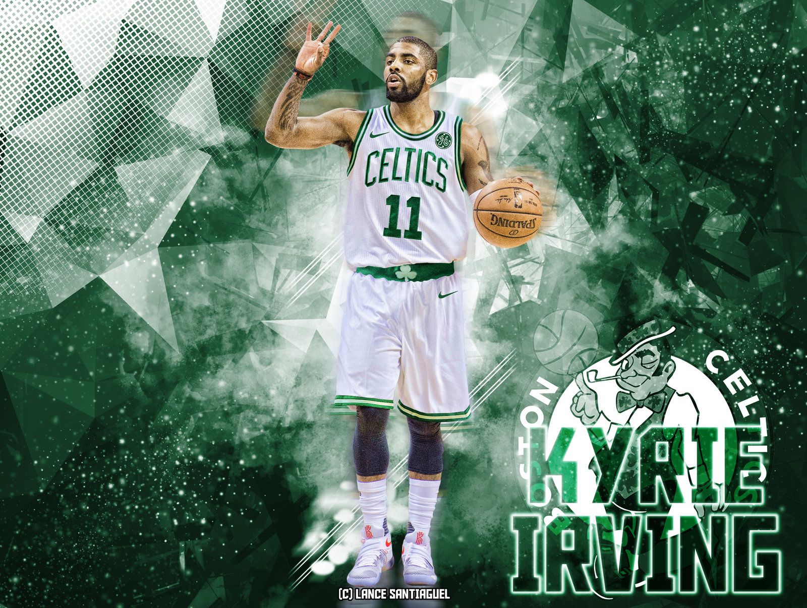Boston Celtics Kyrie Irving - HD Wallpaper 