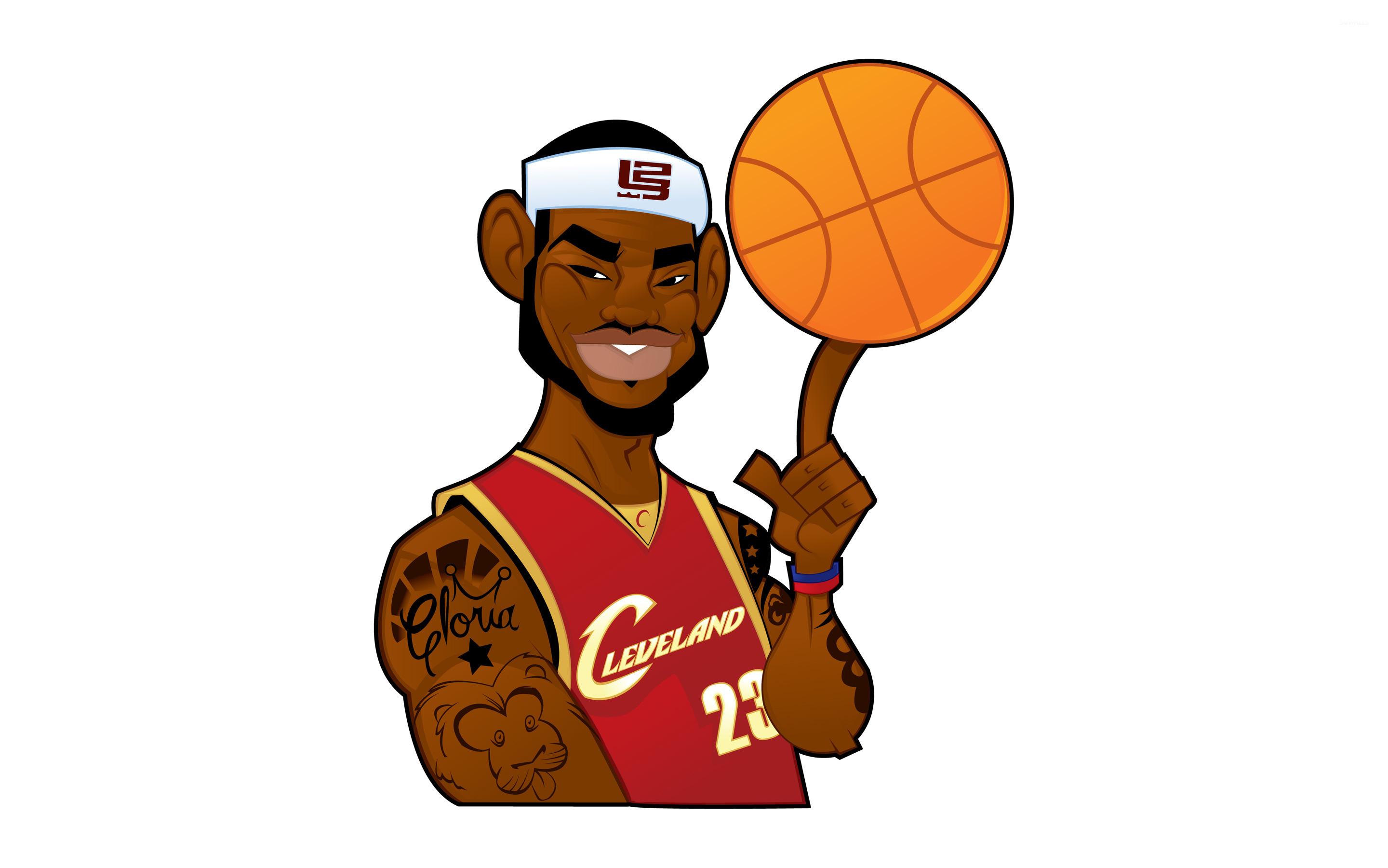 Lebron James Funny Drawing - HD Wallpaper 