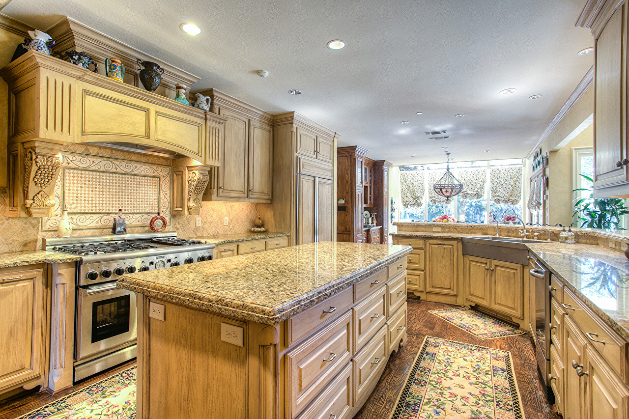 Luxury Kitchen - HD Wallpaper 