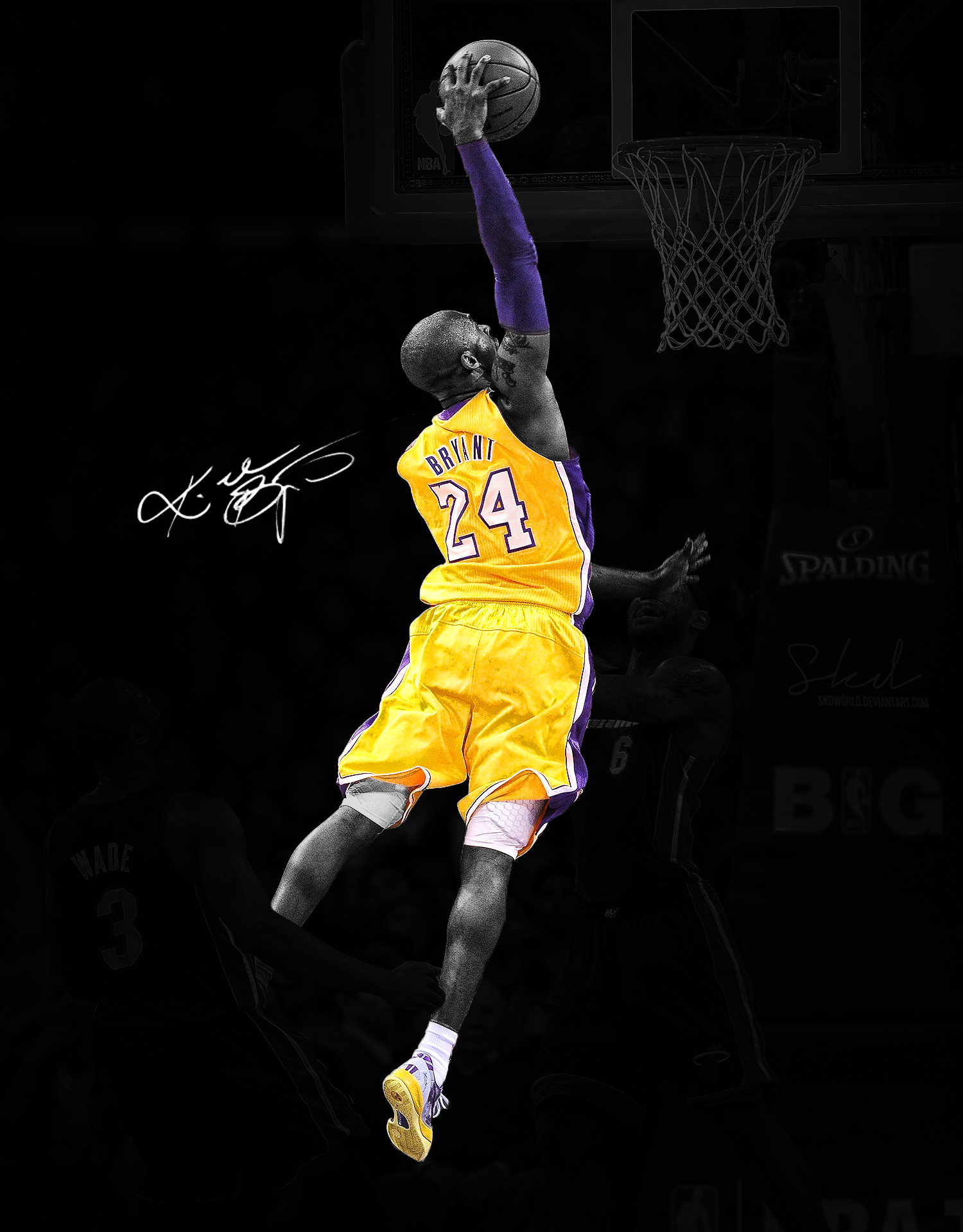 Kobe Bryant Dunk On Lebron James Wallpapers Hd Resolution - Fond D Écran Kobe Bryant Dunk - HD Wallpaper 