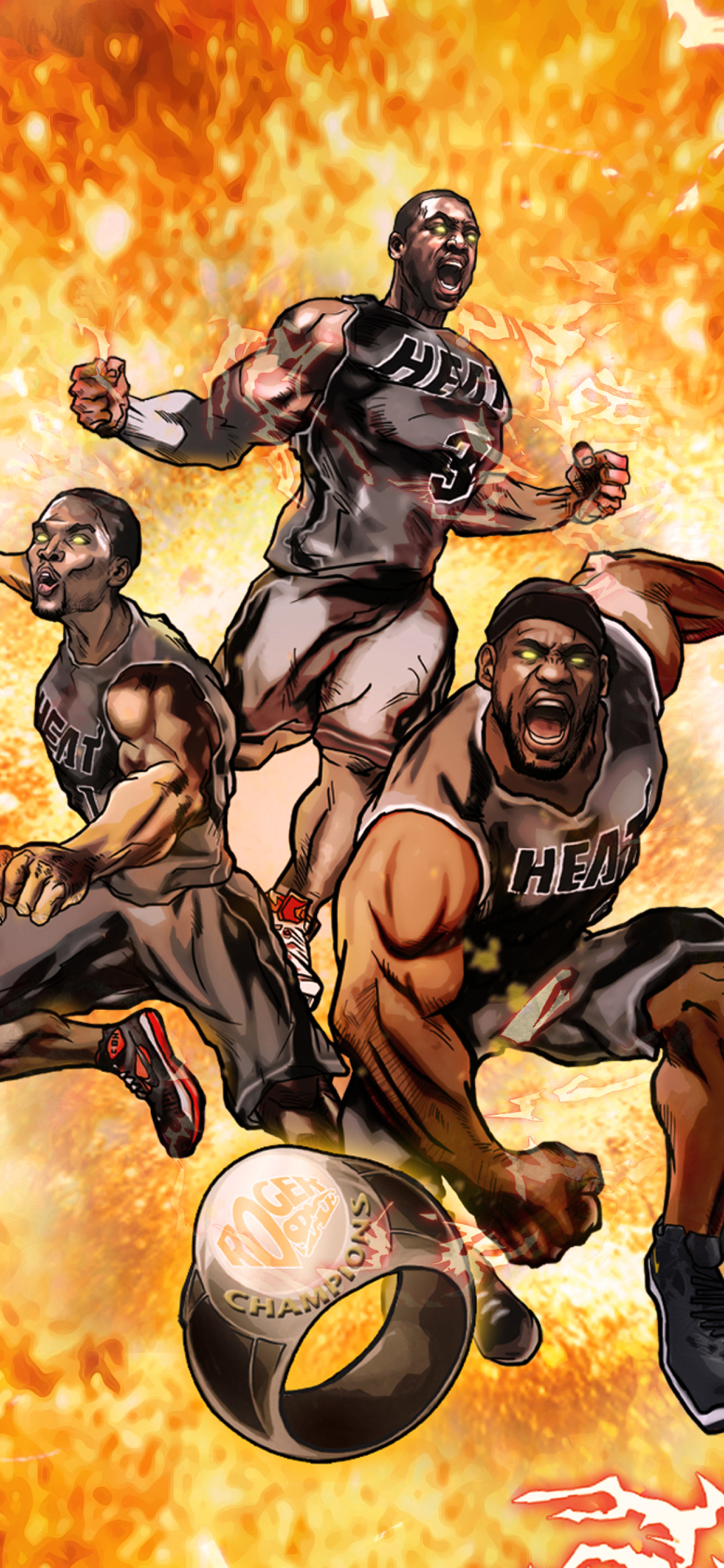 Miami Heat Dwyane Wade Poster - HD Wallpaper 