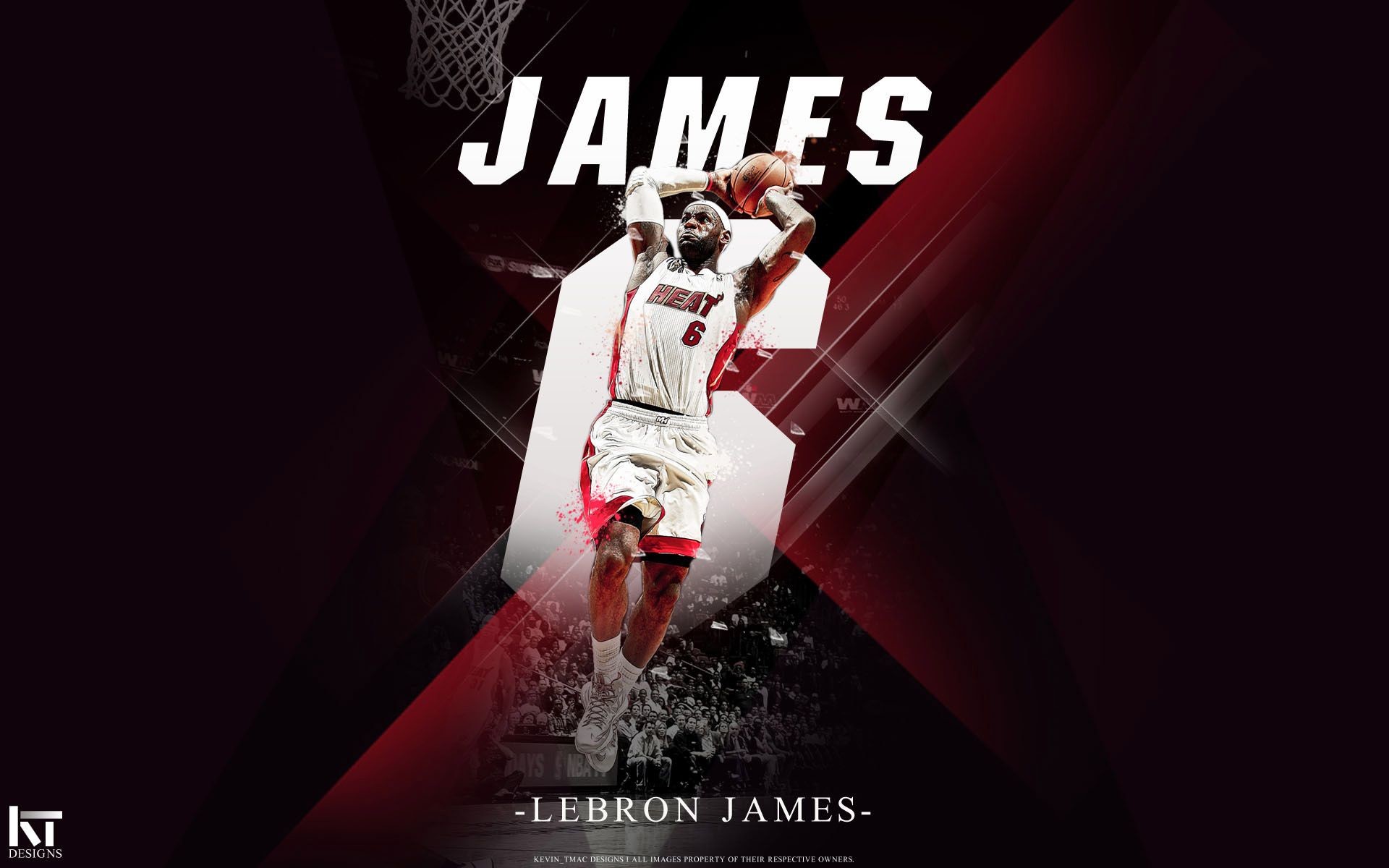 1920x1200, Free 64 Wallpapers Lebron James Miami Heat - Lebron James Dunk Miami Heat - HD Wallpaper 