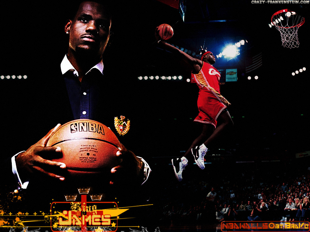 Young Lebron James Dunk - HD Wallpaper 