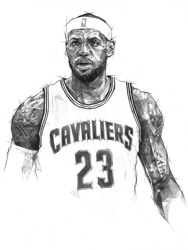 Best Ideas About Lebron James On Pinterest Nba, Nba - Drawing Of Nba Players - HD Wallpaper 