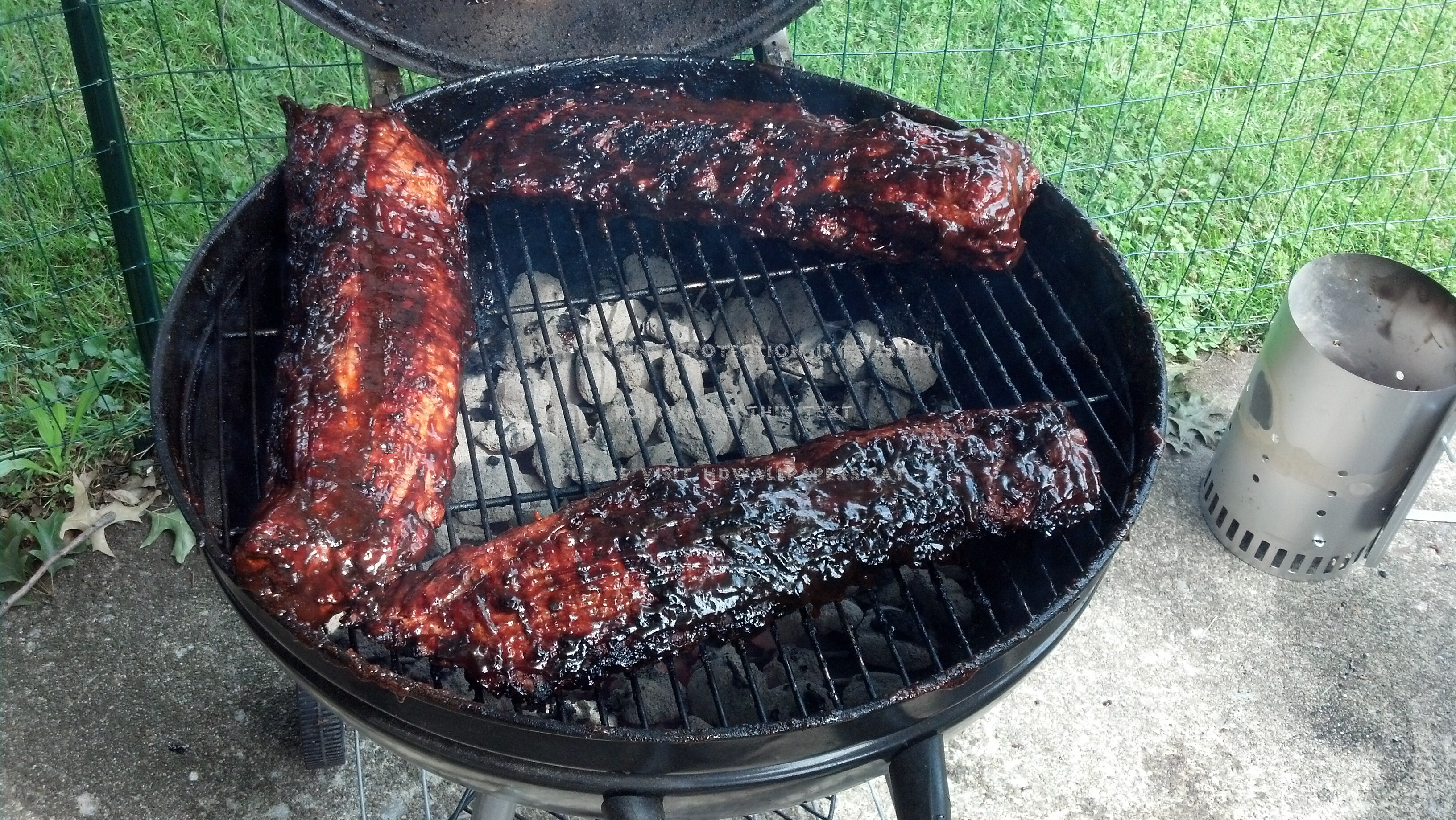 Bbq Ribs On The Grill Cookout Entertainment - Outdoor Grill Rack & Topper - HD Wallpaper 