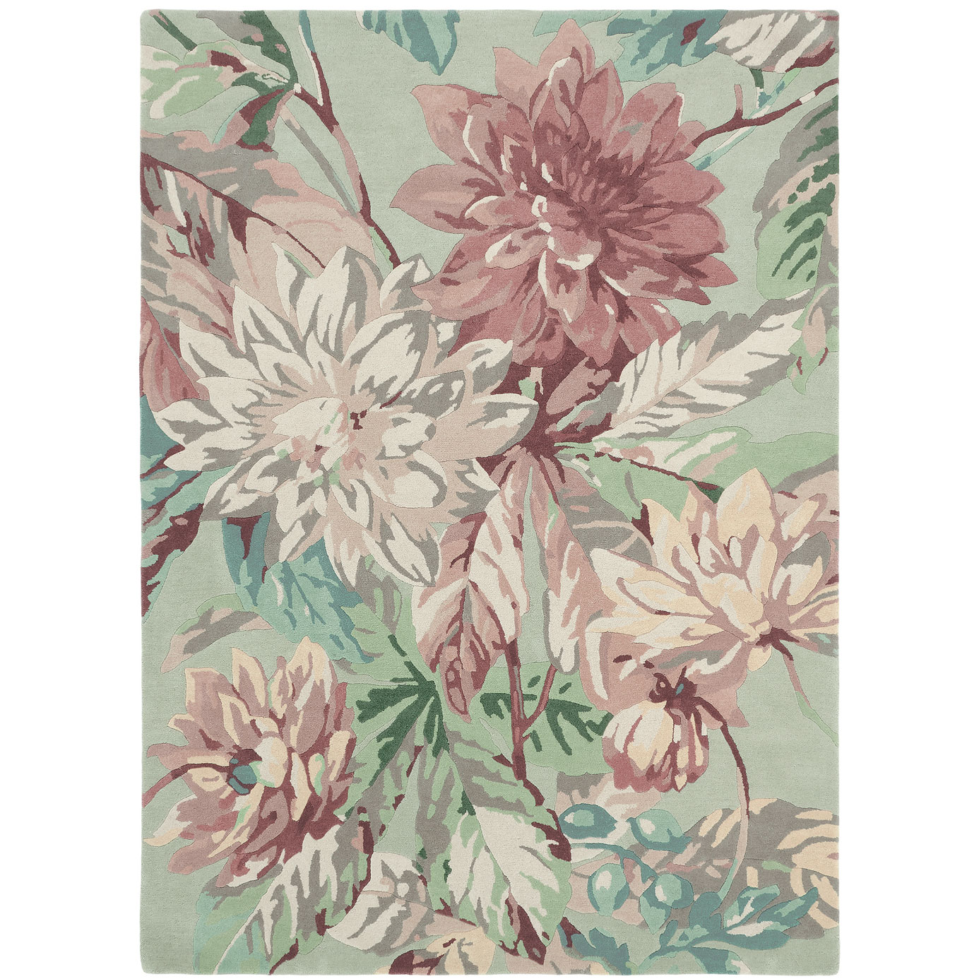 Dahlia & Rosehip, Rug By Sanderson - Dywan W Kwiaty - HD Wallpaper 