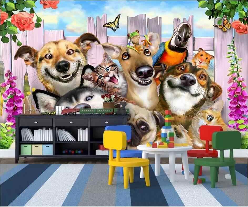 Custom Photo Mural 3d Room Wall Paper Cute Cartoon - Howard Robinson Dogs Selfies - HD Wallpaper 