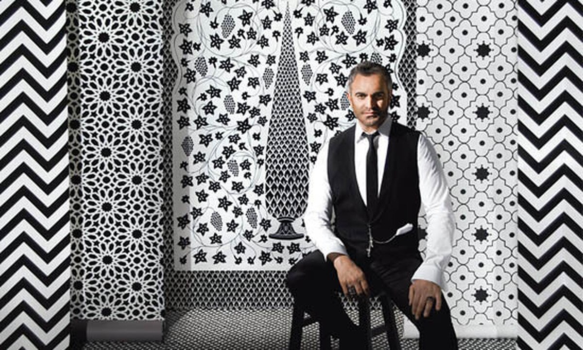 Martyn Lawrence Bullard Wallcovering Collection For - Mughal Panel Schumacher - HD Wallpaper 