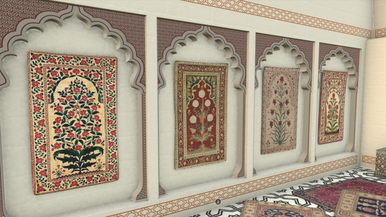 Carpet With Niche And Flower Design - HD Wallpaper 