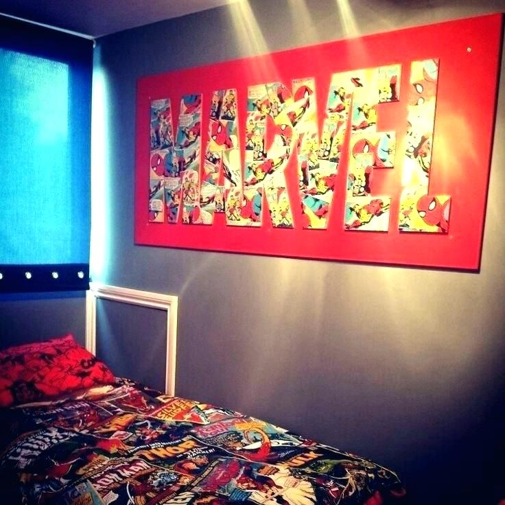 Marvel Bedroom Ideas Superhero Room Decor Marvel Room - Marvel Room Decor - HD Wallpaper 