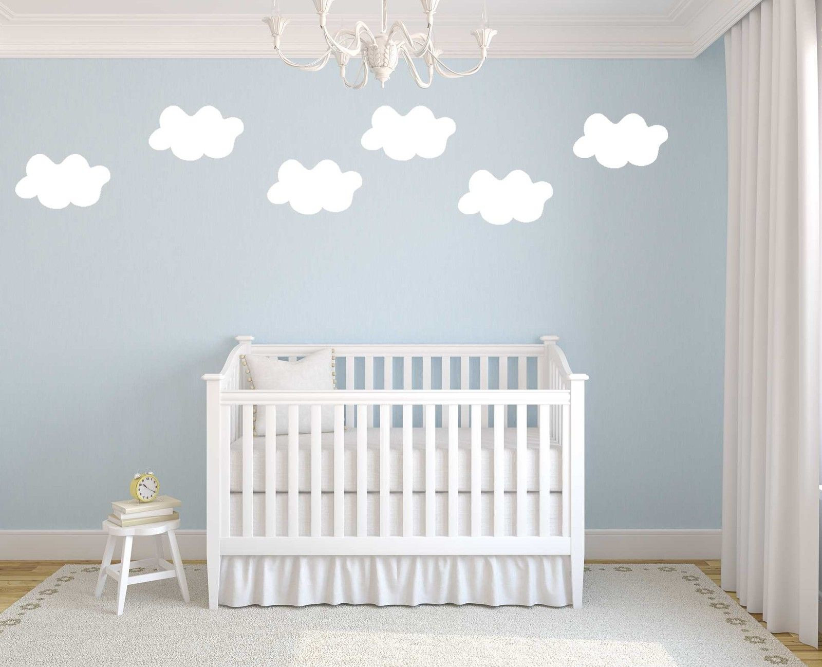 Bulutlu Bebek Odası Duvar Kağıdı - HD Wallpaper 