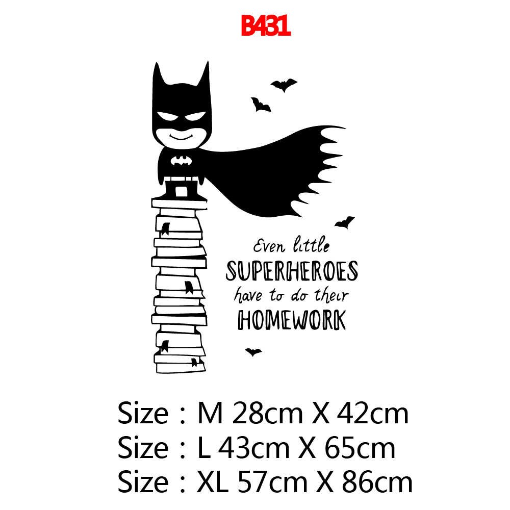 Creative Wall Stickers Superhero Batman Room Decor - Kawaii Black And White Batman - HD Wallpaper 