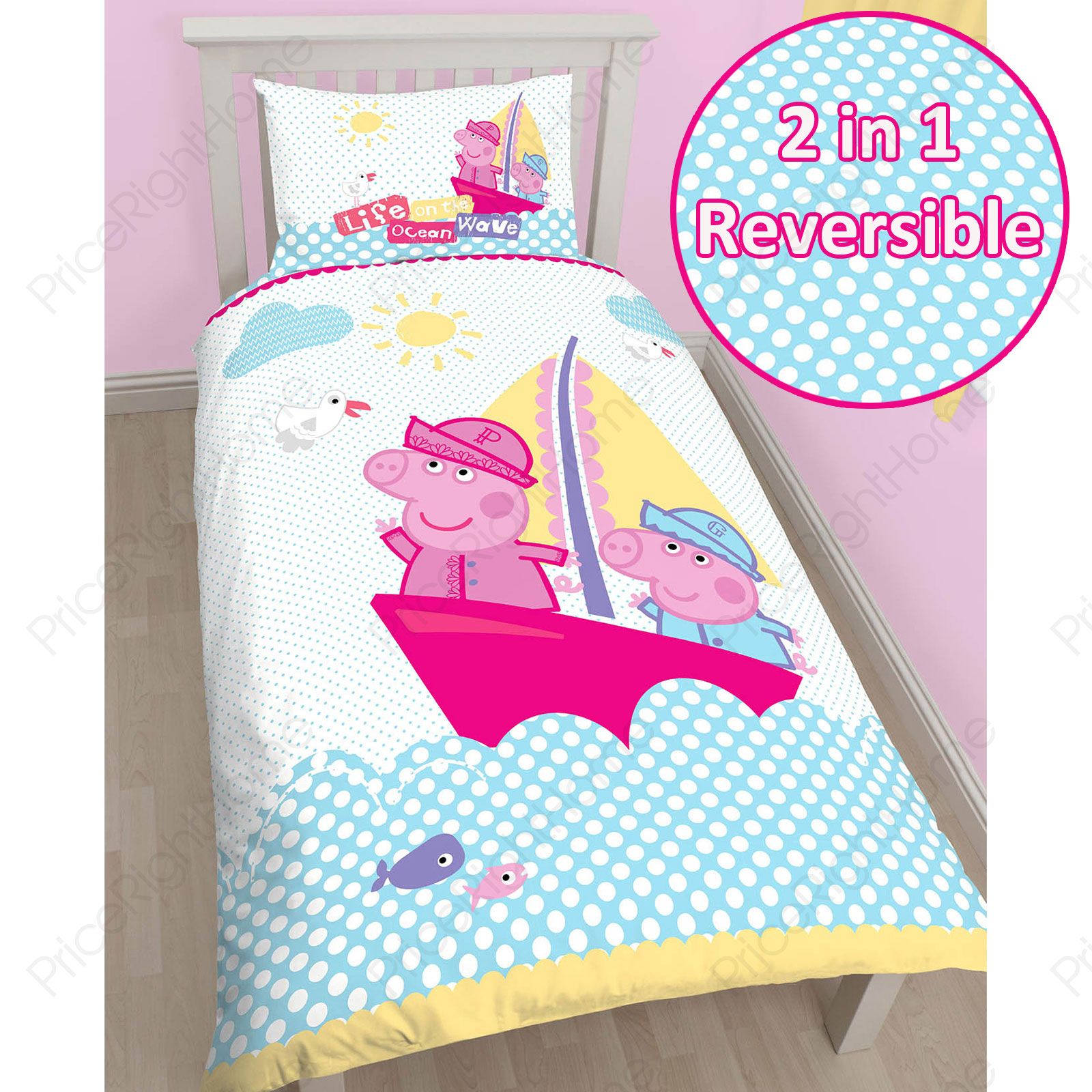 Peppa Pig Bed Cover - HD Wallpaper 