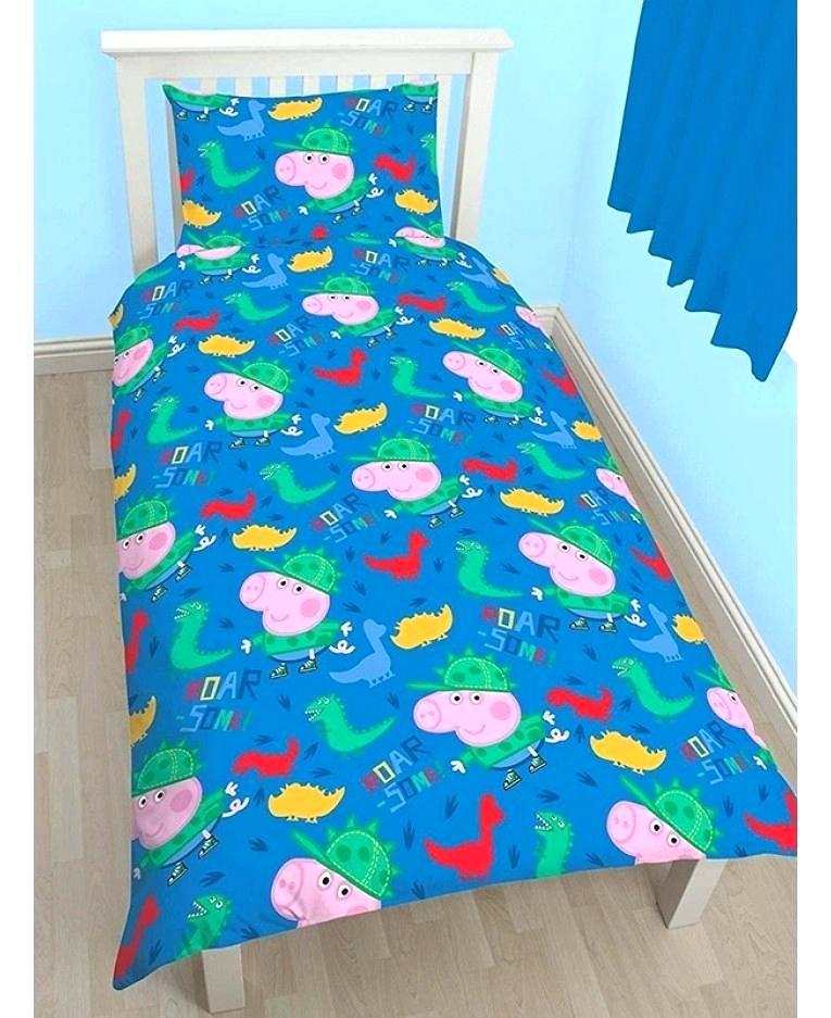 Peppa Pig Bed Pig Bed Set Pig Single Duvet Cover Bedding - Ebay Usa Peppa Pig Bed Sheets - HD Wallpaper 