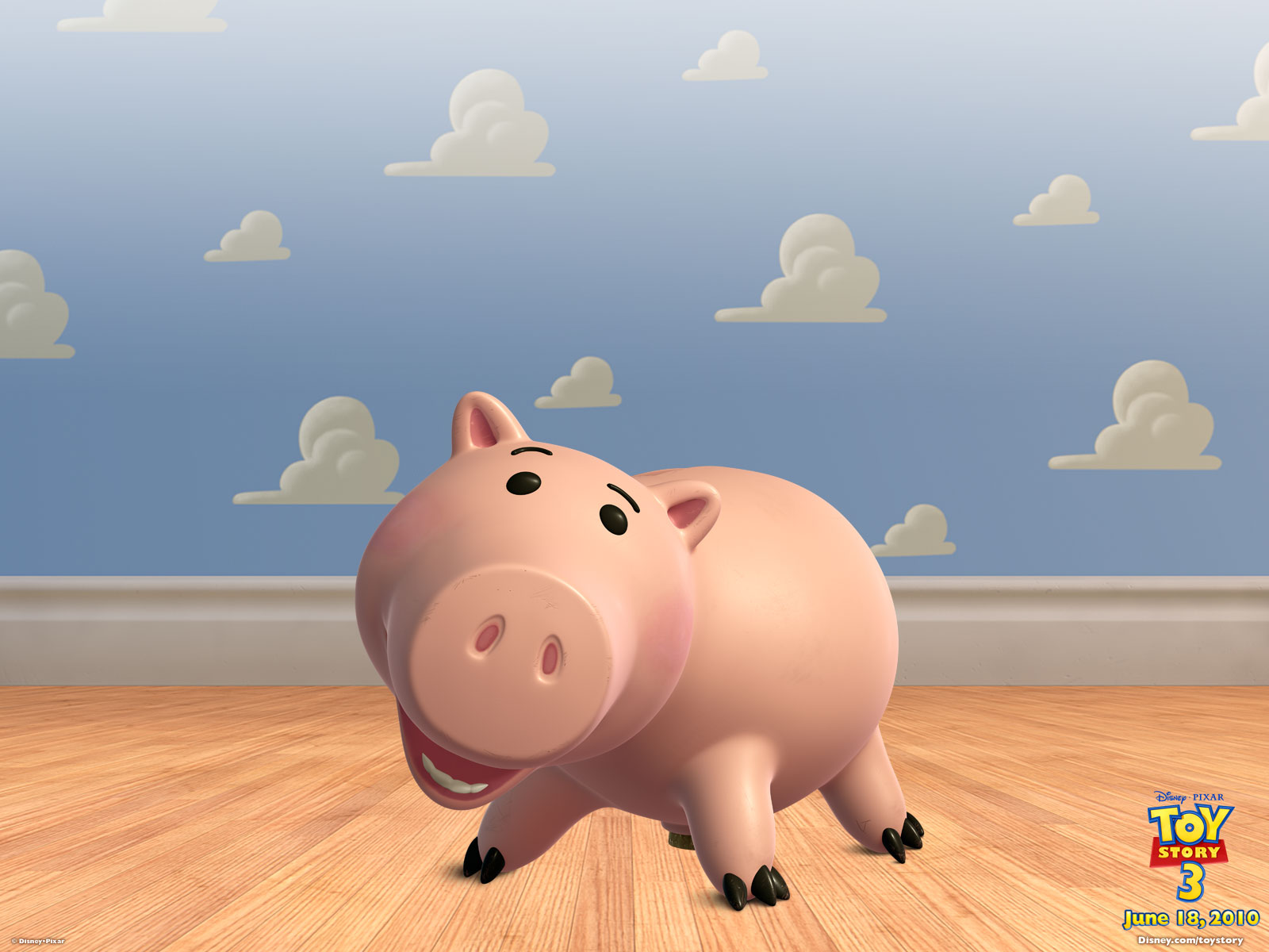Hamm The Pink Piggybank From Toy Story - Toy Story 3 - HD Wallpaper 