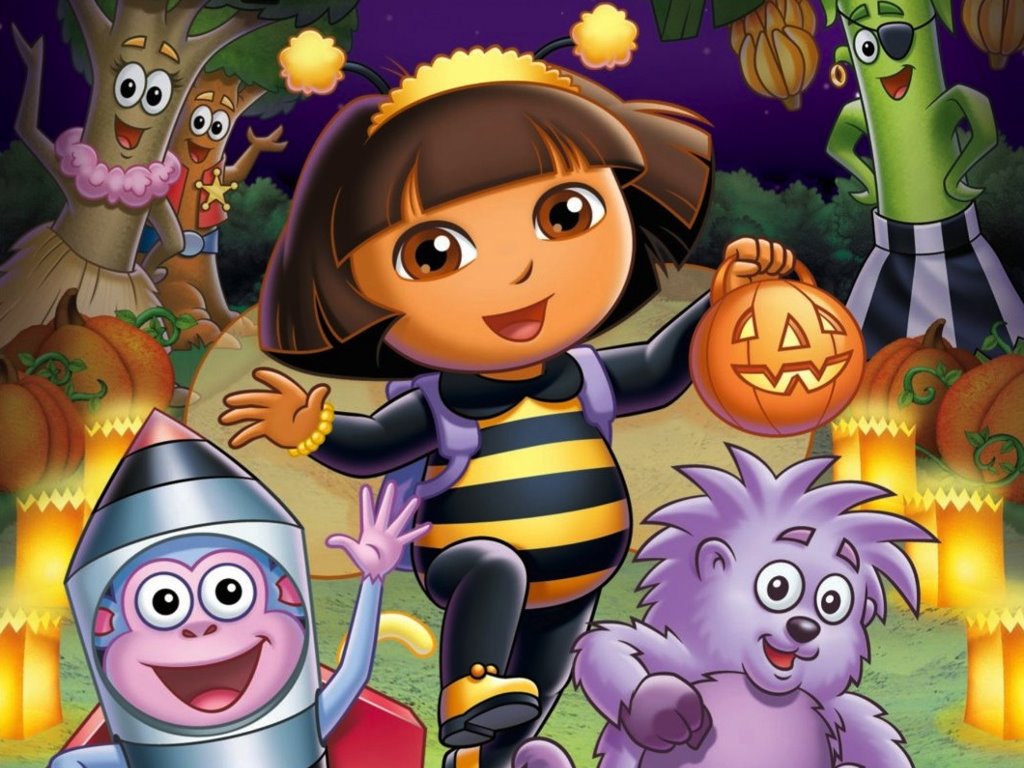 Cartoons Wallpaper - Dora - Halloween Parade - Dora The Explorer Halloween Parade - HD Wallpaper 